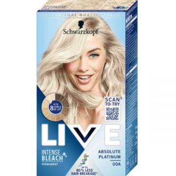 Decolorant pentru Par - Schwarzkopf Live Intense Bleach, nuanta Absolute Platinum 00A