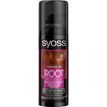 Spray pentru Vopsirea Temporara a Radacinilor - Schwarzkopf Syoss Cashmere Red Root Retouch Cover Spray, rosu casmir, 120 ml