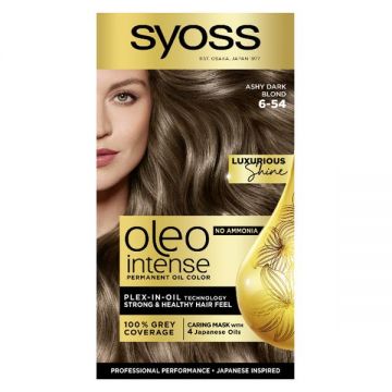 Vopsea de Par Demi-permanenta - Syoss Professional Performance Oleo Intense Permanent Oil Color, nuanta 6-54 Blond Inchis