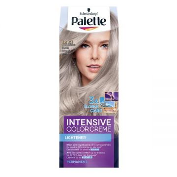 Decolorant de Par Permanent - Schwarzkopf Palette Intensive Color Creme Lightener Permanent, nuanta 12.21 Blond Argintiu Cenusiu