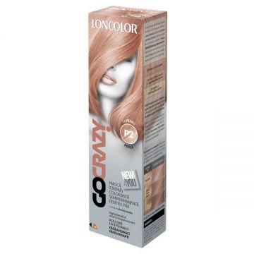 Masca Crema Coloranta Semipermanenta pentru Par Loncolor GoCrazy, nuanta P2 GoPearl, 100 ml