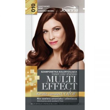 Sampon nuanțator fără amoniac Joanna Multi Effect 010 cafeniu castană, 35ml