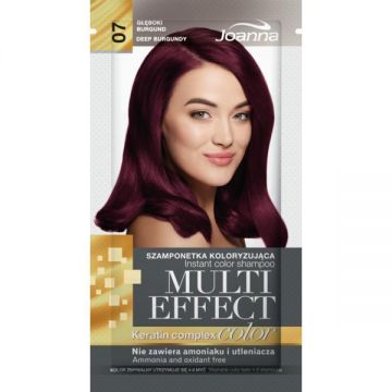 Sampon nuanțator fără amoniac Joanna Multi Effect 07 burgund intens, 35ml