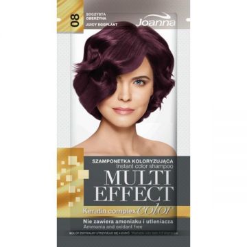 Sampon nuanțator fără amoniac Joanna Multi Effect 08 vânătă coaptă, 35ml