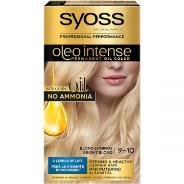 Vopsea de Par Demi-permanenta - Syoss Professional Performance Oleo Intense Permanent Oil Color, nuanta 9-10 Blond Luminos