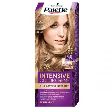 Vopsea de Par Permanenta - Schwarzkopf Palette Intensive Color Creme Long-Lasting Intensity Permanent, nuanta 12-46 (BW12) Blond Nude Deschis