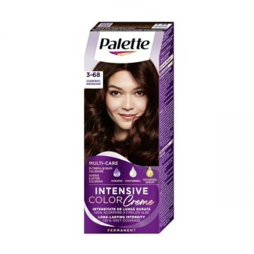 Vopsea de Par Permanenta - Schwarzkopf Palette Intensive Color Creme Long-Lasting Intensity Permanent, nuanta 3-68 (R2) Castaniu Inchis