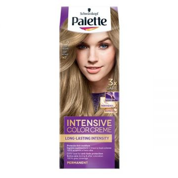 Vopsea de Par Permanenta - Schwarzkopf Palette Intensive Color Creme Long-Lasting Intensity Permanent, nuanta 8-0 (N7) Blond Deschis