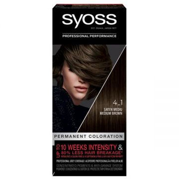 Vopsea de Par Permanenta - Syoss Professional Performance Permanent Coloration Baseline, nuanta 4_1 Medium Brown