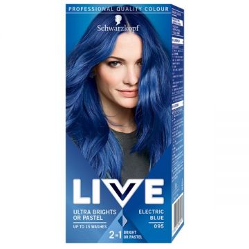 Vopsea de Par - Schwarzkopf Live Ultra Brights or Pastel, nuanta 095 Electric Blue