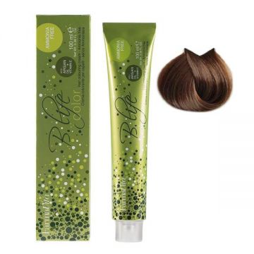 Vopsea Demi-permanenta - FarmaVita B. Life Color, nuanta 7.77 Medium Blonde Brown Intensive, 100 ml