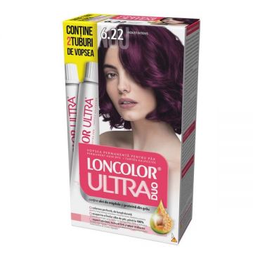 Vopsea Permanenta pentru Par Loncolor Ultra Max, nuanta 6.22 violet intens