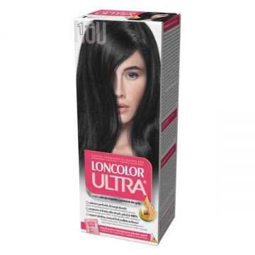 Vopsea Permanenta pentru Par Loncolor Ultra, nuanta 1 negru