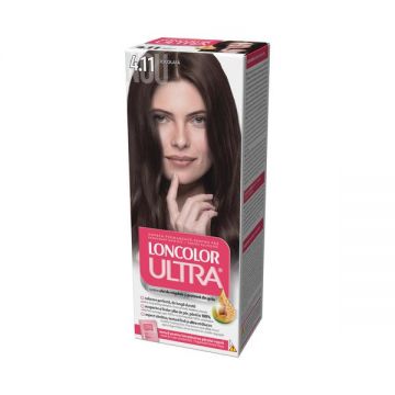 Vopsea Permanenta pentru Par Loncolor Ultra, nuanta 4.11 ciocolata