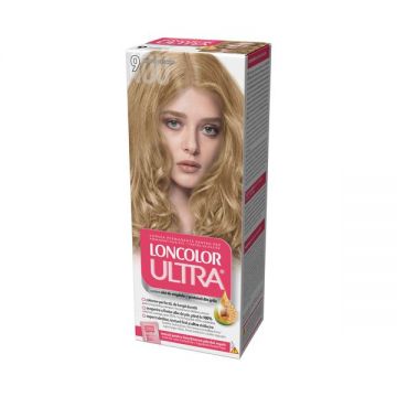 Vopsea Permanenta pentru Par Loncolor Ultra, nuanta 9 blond deschis