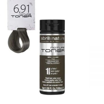 Masca nuantatoare pentru par Nature Tonner Abril et Nature 6.91 Blond inchis maro-gri, 100 ml