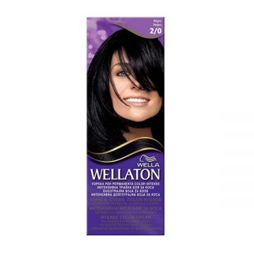 Vopsea Permanenta - Wella Wellaton Intense Color Cream, nuanta 2/0 Negru