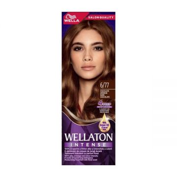 Vopsea Permanenta - Wella Wellaton Intense Color Cream, nuanta 6/77 Ciocolata Amaruie