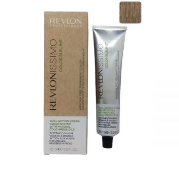 Vopsea Vegana Demi-permanenta - Revlon Professional Color Sublime by Revlonissimo Ammonia Free Permanent Color, nuanta 7 Medium Blonde, 75 ml