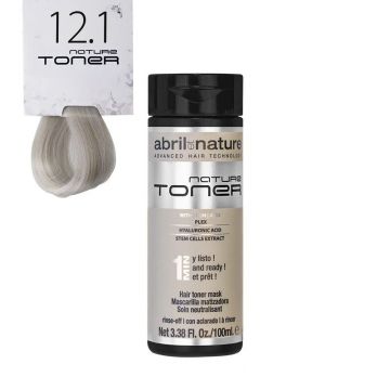 Masca nuantatoare cu acid hialuronic pentru par Nature Tonner Abril et Nature 12.1 Blond foarte deschis gri, 100 ml