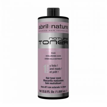 Masca nuantatoare cu acid hialuronic pentru par Nature Tonner Abril et Nature 9.28 Blond foarte deschis irizant bej-perlat, 1000 ml