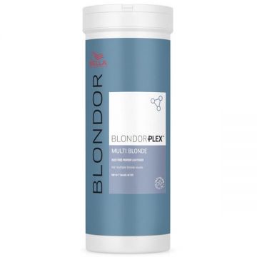 Pudra Decoloranta - Wella Professionals Blondor Plex Multi Blonde Dust-Free Powder Lightener, 400 g