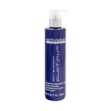 Sampon nuantator anti yellow pentru par blond si grizonat Platinum Abril et Nature, 250 ml