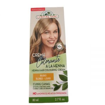 Vopsea Crema Henna Semipermanenta Blond Corpore Sano, 60ml