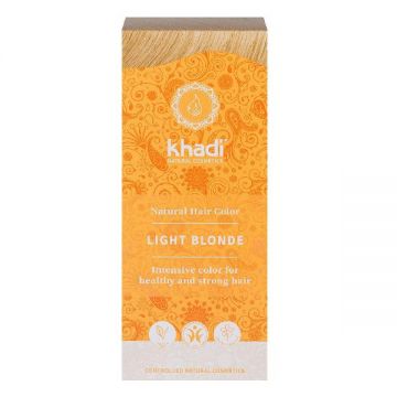 Vopsea de Par Henna pentru Blond Deschis Khadi, 100 g