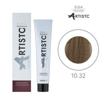 Vopsea permanenta pentru par Elea Professional Artisto Color, 10/32 Blond deschis auriu violet, 100 ml