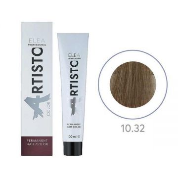 Vopsea permanenta pentru par Elea Professional Artisto Color, 10/32 Blond deschis auriu violet, 100 ml