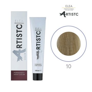 Vopsea permanenta pentru par Elea Professional Artisto Color, 10 Blond deschis, 100 ml