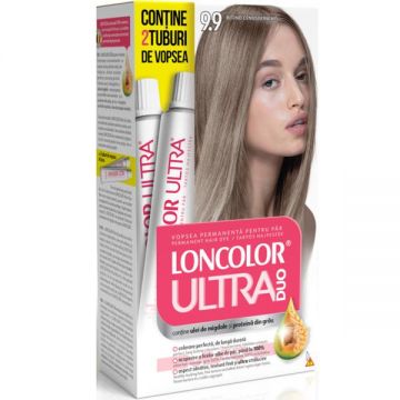 Vopsea Permanenta pentru Par Loncolor Ultra Max, nuanta 9.9 Blond Cenusiu Inchis