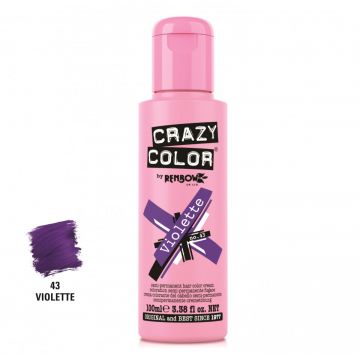 Crazy Color Vopsea semipermanenta 43 Violette 100ml