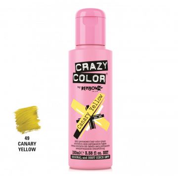 Crazy Color Vopsea semipermanenta 49 Canary Yellow 100ml