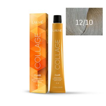 Lakme Collage Vopsea de par permanenta 12/10 blond deschis cenusiu 60ml