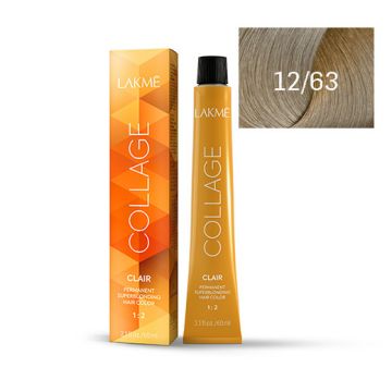 Lakme Collage Vopsea de par permanenta 12/63 blond deschis castaniu auriu 60ml