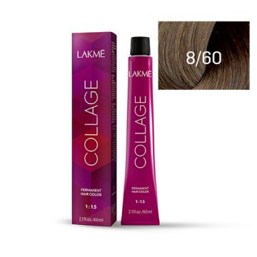 Lakme Collage Vopsea de par permanenta 8/60 blond deschis castaniu 60ml