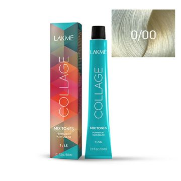 Lakme Vopsea profesionala permanenta pentru par 0/00 iluminator Collage Mix Tone 60ml