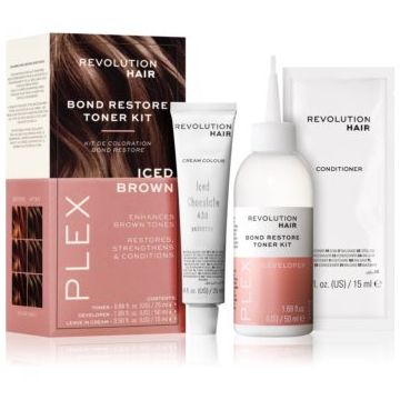 Revolution Haircare Plex Bond Restore Kit set pentru a evidentia culoarea parului