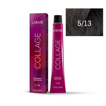 Lakme Collage Vopsea de par permanenta 5/13 saten deschis auriu cenusiu 60ml