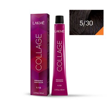 Lakme Collage Vopsea de par permanenta 5/30 saten deschis auriu 60ml