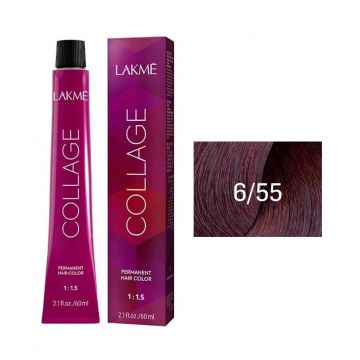 Lakme Collage Vopsea de par permanenta 6/55 blond inchis mahon 60ml