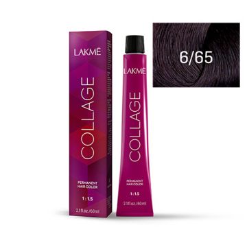 Lakme Collage Vopsea de par permanenta 6/65 blond inchis castaniu mahon 60ml