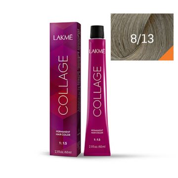 Lakme Collage Vopsea de par permanenta 8/13 blond deschis cenusiu auriu 60ml