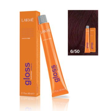 Lakme Gloss Vopsea de par demipermanenta fara amoniac blond inchis mahon 6/50 60ml