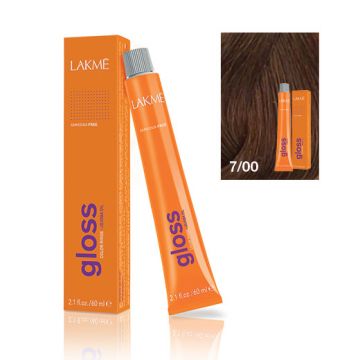 Lakme Gloss Vopsea de par demipermanenta fara amoniac blond mediu 7/00 60ml