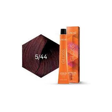 Lakme Gloss Vopsea de par demipermanenta fara amoniac castaniu deschis mahon cupru 5/44 60ml