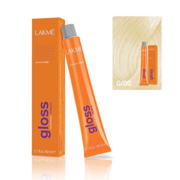 Lakme Gloss Vopsea de par demipermanenta fara amoniac iluminator 0/00 60ml