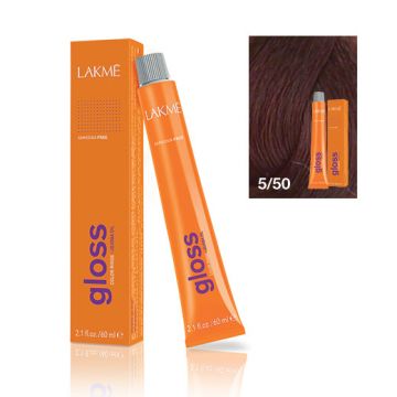 Lakme Gloss Vopsea de par demipermanenta fara amoniac saten deschis mahon 5/50 60ml